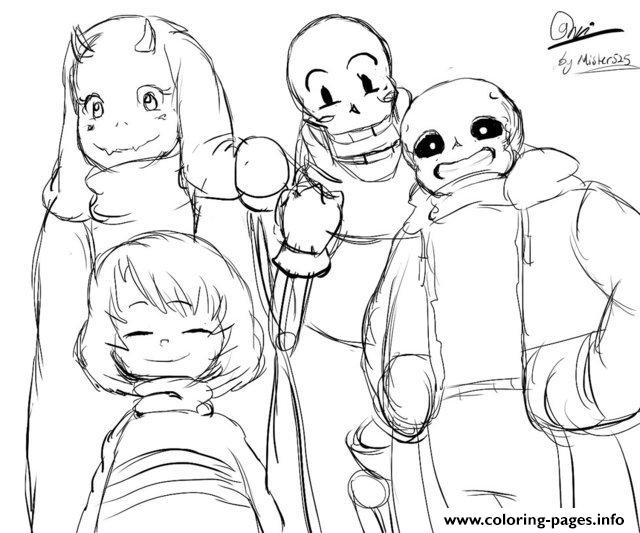 Undertale Character From Toby Fox By Mister525  coloring